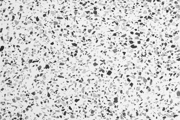 terrazzo flooring texture polished old. black and white color small stone pattern surface marble vintage for background image horizontal
