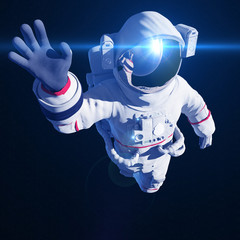 3d rendered illustration of an astronaut in space © Sebastian Kaulitzki