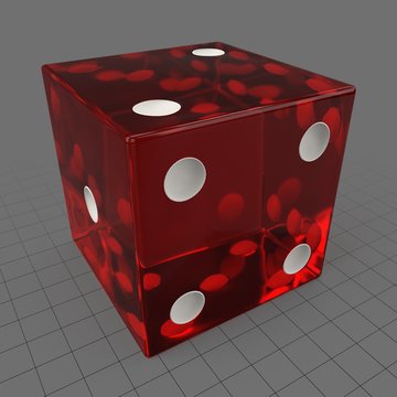 Transparent dice 1