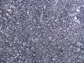 Top view texture fresh gray asphalt. Road background