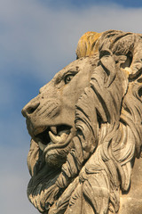 Fototapeta na wymiar Sculpture de lion à Lindau