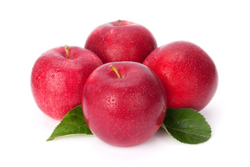 Ripe red apples