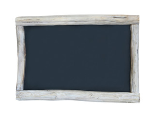 Ardoise avec cadre en bois flott&eacute;