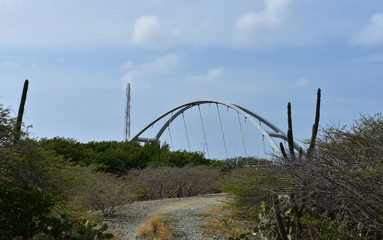 Bridge in Aruba Extending Over the Spanish Lagoon