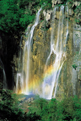 Waterfalls on the Plitvice Lakes