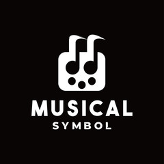 Music Logo Design. Musical Icon. Modern App Symbol. Logo Inspiration For Business And   Company.