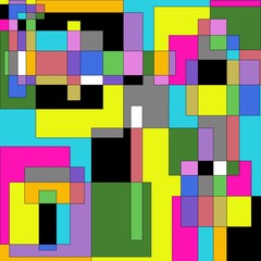 Colorful quadrangles background. Multicolor geometric backdrop. Abstract wallpaper. Use for App, Postcards, Packaging, Items, Websites and Material-illustration.
