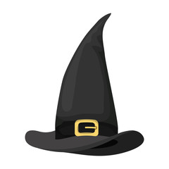Fototapeta premium halloween witch hat accessory icon