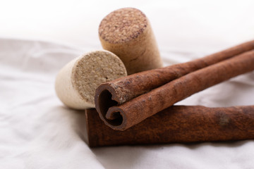 Corks and Cinnamon stick