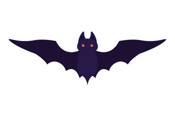 halloween bat animal character icon