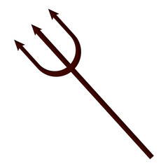 devil trident halloween accessory icon