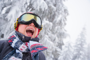 Children playing in the snow