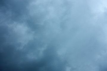 Rain clouds full in the sky