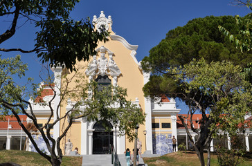 Carlos Lopes Pavillion in Eduardo VII Park. Lisbon, Portugal