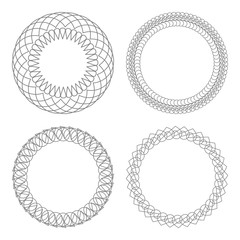 Set of vector decorative frames for decoration