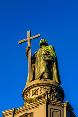 Fototapeta na wymiar statue of saint volodymyr in kyiv