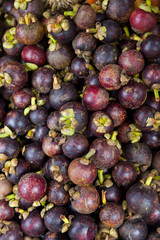 Fresh ripe mangosteen fruits