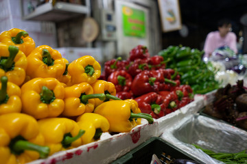 Bell pepper at local market
