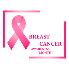 Pink ribbon symbol of the organizations supporting the program