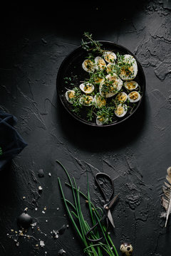 Boiled Eggs with Herbs and Spices