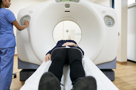 Clinic: Anonymous Patient Ready For CT Scan