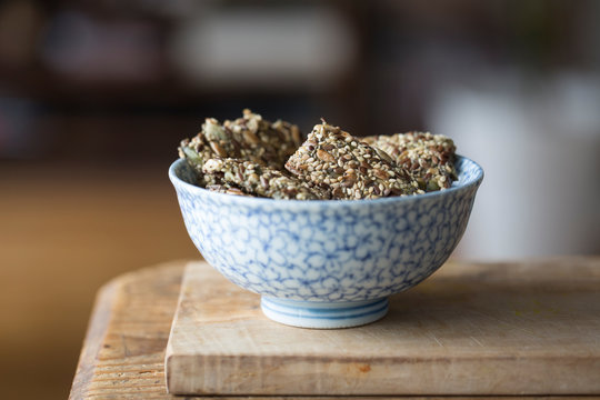 Delicious and healthy snack in bowl