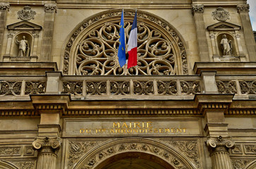 Paris; France - april 2 2017 : city hall of the 1 st arrondissement