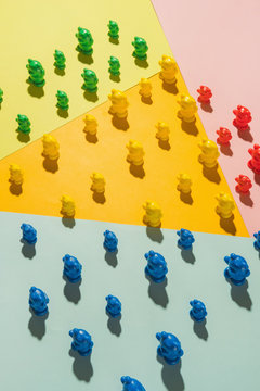 Colorful gummy bears