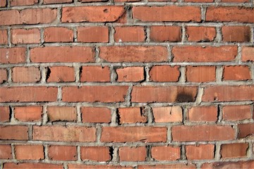 Obraz premium Pared de ladrillo con efecto de ojo de pez