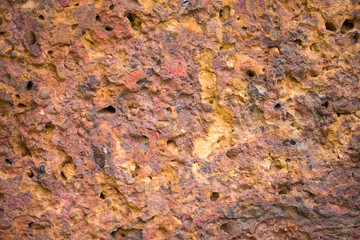 Closed up rock wall texture show background material concept