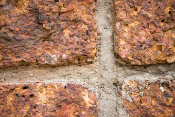Closed up rock wall texture show background material concept