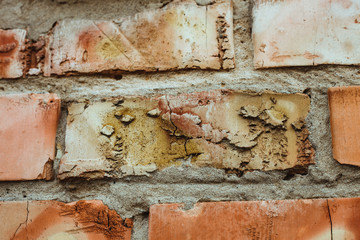 old relief brick wall texture