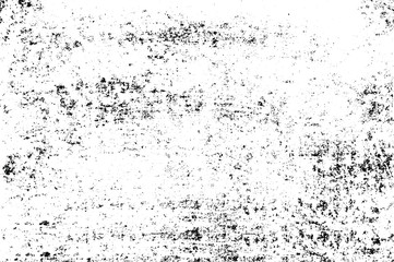 Aged wall texture. Grainy messy overlay of empty, aging, scratched wall. Grunge rough dirty background. Vector Illustration. Black isolated on white background. EPS10.
