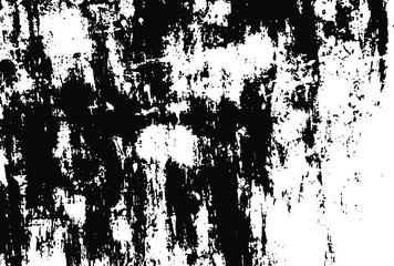Aged wall texture. Grainy messy overlay of empty, aging, scratched wall. Grunge rough dirty background. Vector Illustration. Black isolated on white background. EPS10.