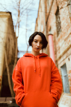 portrait of cool young asian woman