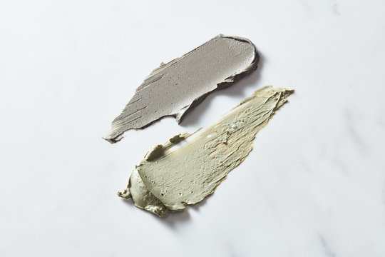 Mud mask strokes.