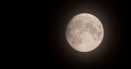 Half Moon Background being Earth's only permanent natural satellite