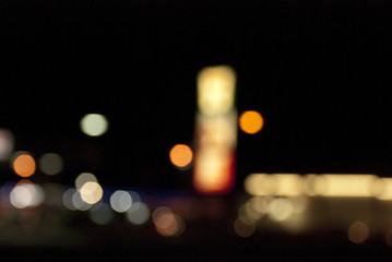 Fototapeta premium Bokeh of Las Vegas