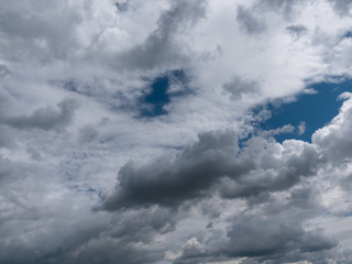Fototapeta premium Beautiful various forms clouds in the high sky