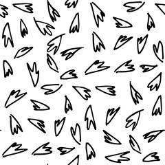 Abstract Shapes Pattern. Seamless, Modern, Geometric Backgrounds with Organic Shapes 