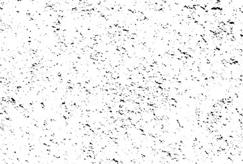 Aged wall texture. Grainy messy overlay of empty, aging, scratched wall. Grunge rough dirty background. Vector Illustration. Black isolated on white background. EPS10.