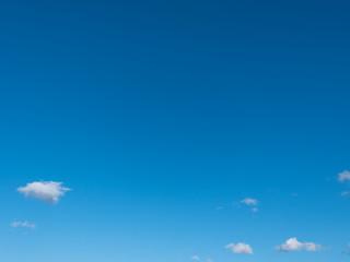 Beautiful various forms clouds in the high sky