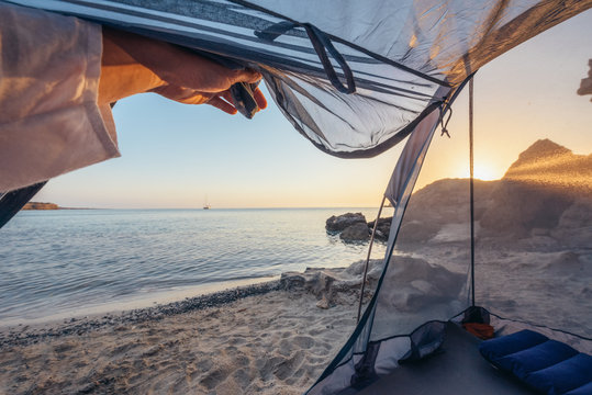 Morning sunrise by the sea