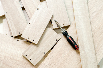 Wooden parts for DIY furniture