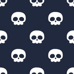 Skulls seamless pattern