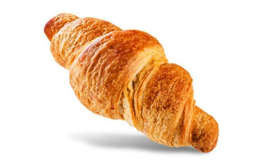 Croissant on a white isolated background