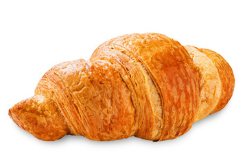 Croissant on a white isolated background