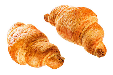 Croissant on a white isolated background