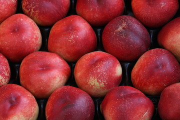 background of ripe peaches