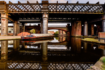 The Bridgewater Canal connects Runcorn, Manchester and Leigh, in North West England.